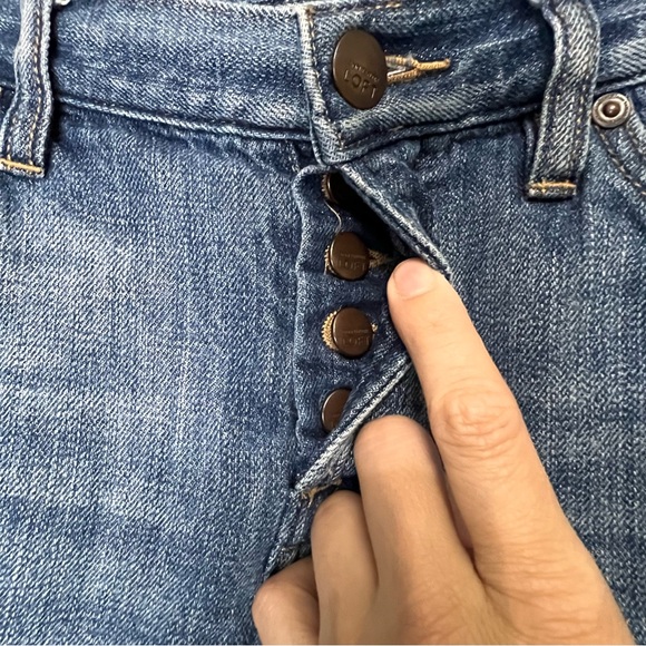 LOFT Womens Boyfriend Jeans Distressed Cotton Size 28 - Picture 3 of 5